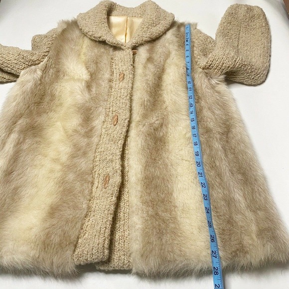 Vtg D’Esprit Faux Fur Knit Jacket - Picture 10 of 10